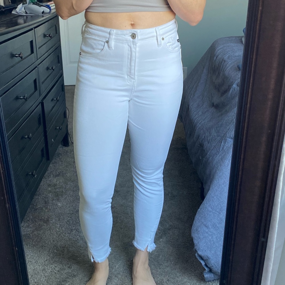 KanCan White Skinny Ankle Jean